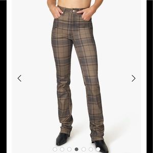 NWT,we wore what Plaid icon denim jean cool plaid light green/blue